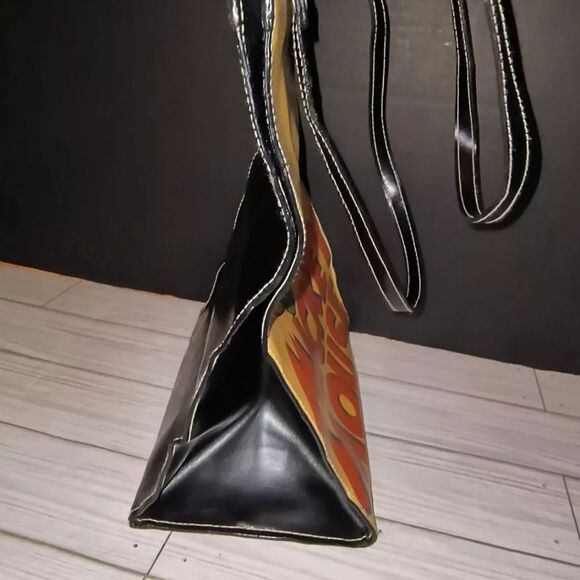 Walt Disney’s Vintage Mickey Mouse Vinyl Tote Handbag With Magnetic Snap Close - Picture 10 of 13